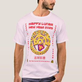 Kinesiskt nyår 2025 i lycklig t shirt