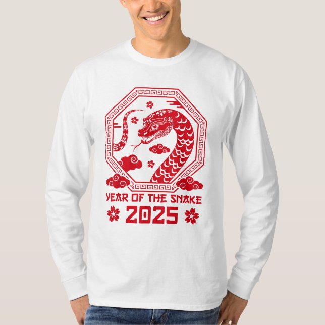 Kinesiskt nyår 2025 t shirt (Framsida)