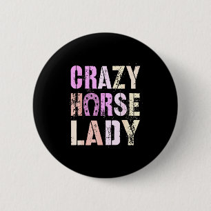 Kinesiskt nyår 2026 Crazy Horse Lady Driven Lunare Knapp