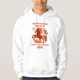 Kinesiskt nyår 2026: Sötskjorta Hoodie