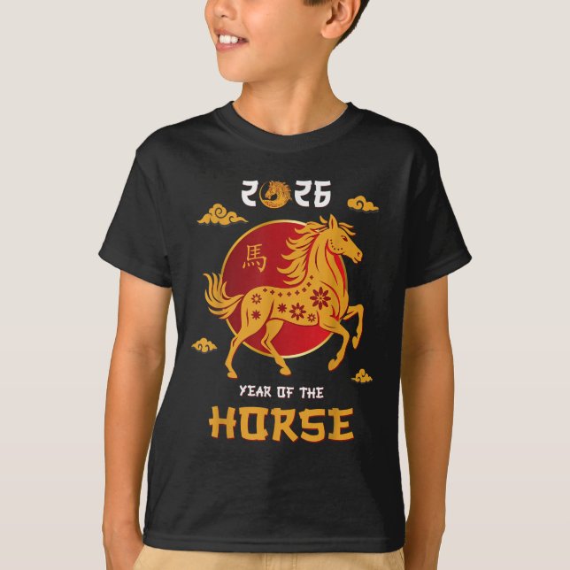 Kinesiskt nyår 2026 t shirt (Framsida)