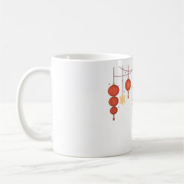 "Kinesiskt nyår, där traditioner skiner ljus" Kaffemugg