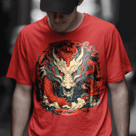 Kinesiskt nyår för draken t shirt