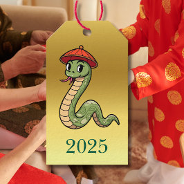 Kinesiskt nyår för gåvor från Snake 2025 Presentetikett