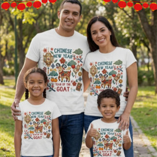 Kinesiskt nyår för getens år Digital konst T Shirt