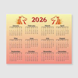 Kinesiskt nyår för hästen 2026 kalender