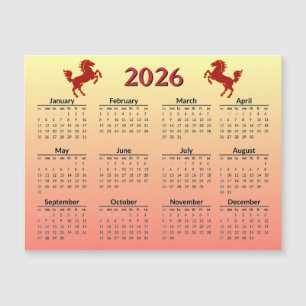 Kinesiskt nyår för hästen 2026 kalender
