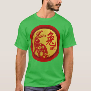 Kinesiskt nyår för kanin 2023 Lycklig T Shirt