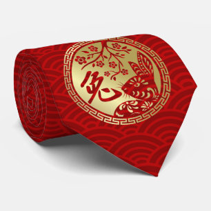 Kinesiskt nyår för kanin 2023 Neck Tie Slips