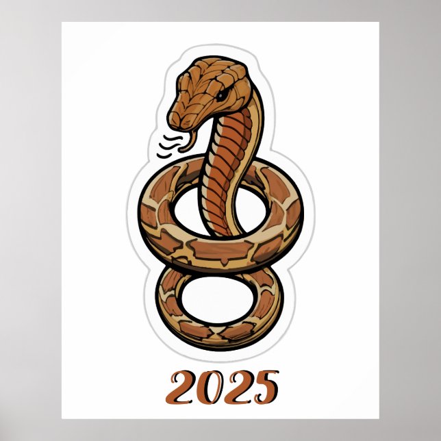 Kinesiskt nyår för ormen 2025 poster (Framsidan)
