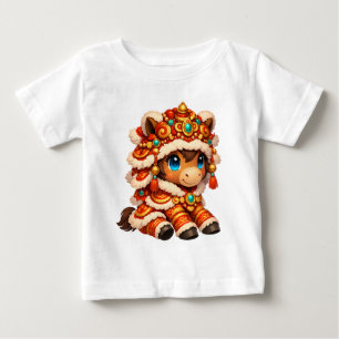 Kinesiskt nyår Häst 2026 Zodiak T Shirt