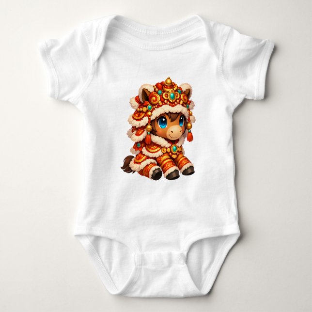 Kinesiskt nyår Häst 2026 Zodiak T Shirt (Framsida)