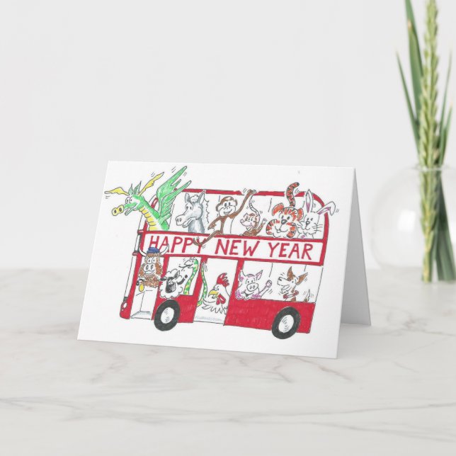 Kinesiskt nyår - Oxens år Kort (Framsida)