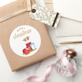 KINESISKT NYÅR RUNT KLISTERMÄRKE