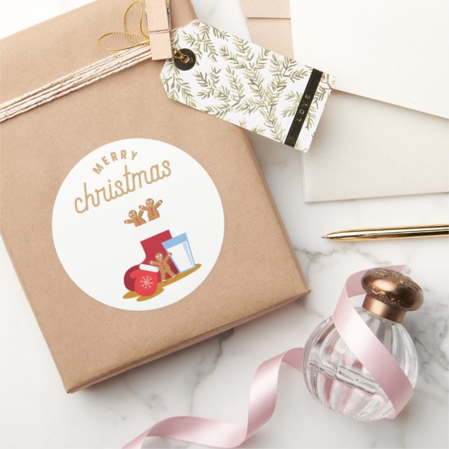 KINESISKT NYÅR RUNT KLISTERMÄRKE (Gåvor)