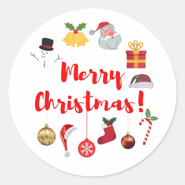 KINESISKT NYÅR RUNT KLISTERMÄRKE (Framsida)