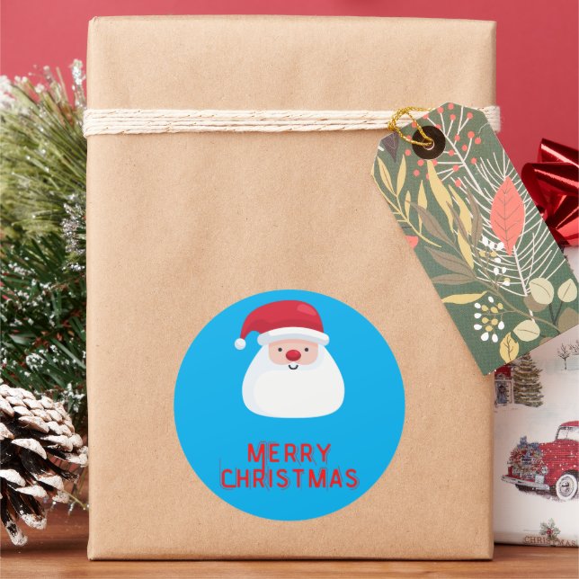 KINESISKT NYÅR RUNT KLISTERMÄRKE (Semester)