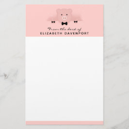 Kinesiskt nyår vid Rosa Gris Cute Brevpapper