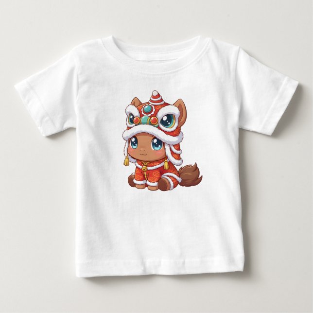 Kinesiskt nyårshäst 2026 t shirt (Framsida)