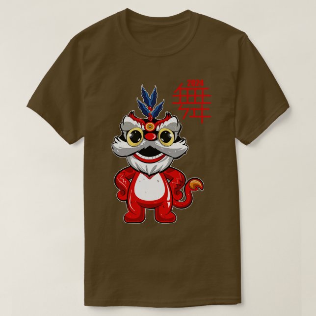 Kinesiskt nytt år 2024 t shirt (Design framsida)