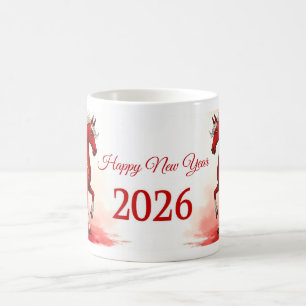 Kinesiskt nytt år 2026 kaffemugg