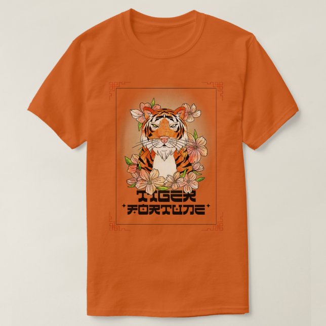 Kinesiskt nytt år för tigerzodiak 1 t shirt (Design framsida)