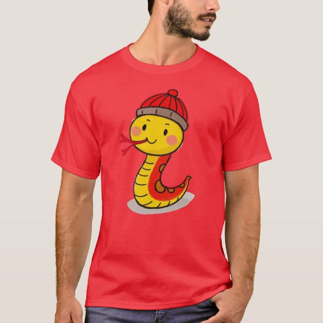 Kinesiskt nytt år (Snake-året) T Shirt (Framsida)