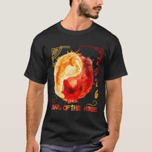 Kinesiskt nytt lunarår för hästen 2026 t shirt