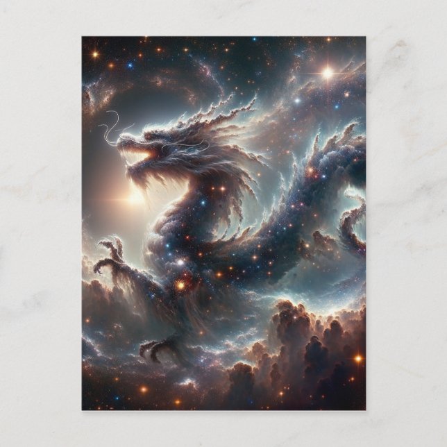 Kinesiskt nytt Lunarår i draken, postkorsning Vykort (Framsida)