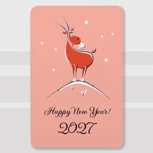 Kinesiskt nytt månår Get 2027 Zodiak Köket Magnet