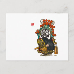 Kinesiskt operatecken - vykort - Xiang Yu