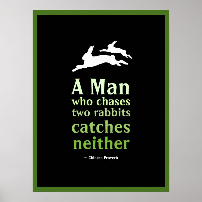 Kinesiskt ordspråk poster (Framsidan)