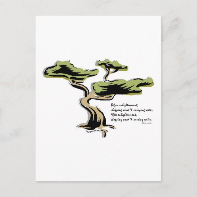 Kinesiskt ordspråk vykort (Framsida)