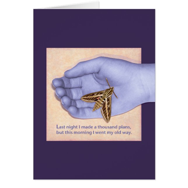 Kinesiskt Proverbkort Hälsningskort (Framsidan)