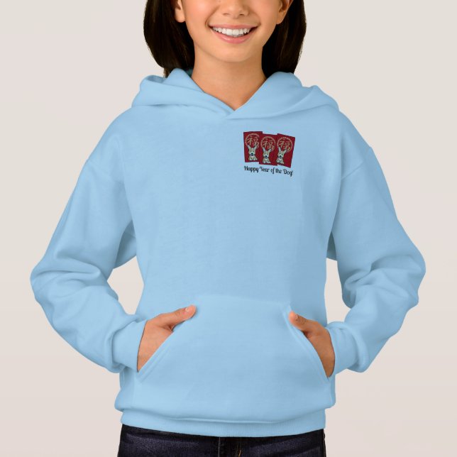 Kinesiskt rödkuvert Lucky Corgi-år för Hund Tröja (Framsida)