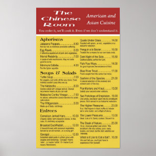 Kinesiskt rum poster