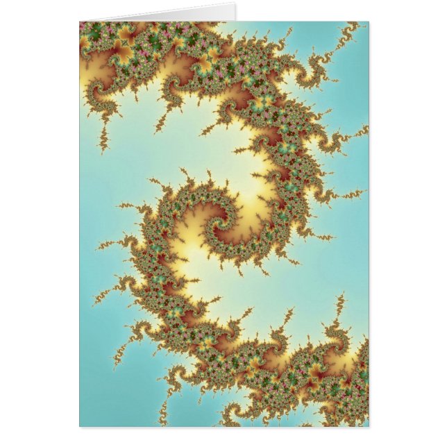 Kinesiskt - spärrkort hälsningskort (Framsidan)