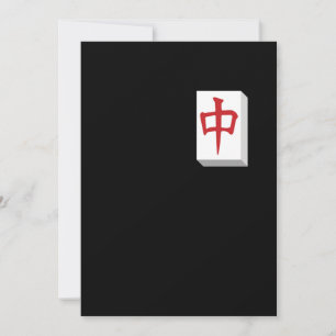 Kinesiskt spel med Mahjong-brickor Spel Spelande S Inbjudningar