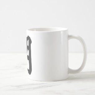 Kinesiskt tecken: ming som är menande: ljust klok kaffemugg