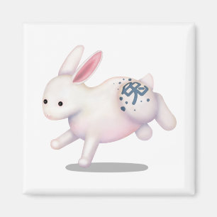 Kinesiskt tecken på zodiakkanin i cute Astrology Magnet