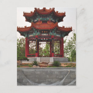 Kinesiskt tempel i China Vykort