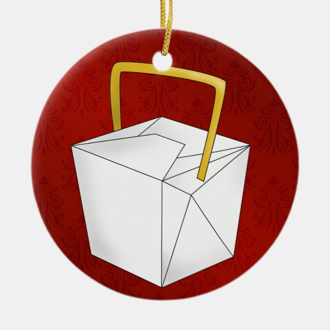 Kinesiskt uttag - SRF Julgransprydnad Keramik (Framsidan)