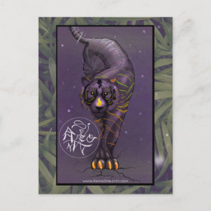 Kinesiskt Zodiak Tiger Postkort Vykort