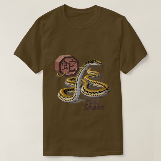 Kinesiskt zodiakår för ormen t shirt (Design framsida)