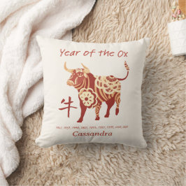 Kinesiskt zodiakår för Ox-djurtecknet Kudde