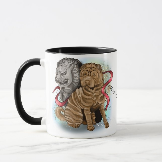 Kinesiskt zodiakår i Hund Mugg (Vänster)