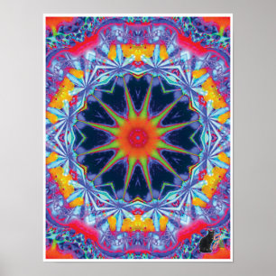  Kinetic Collage Kaleidoscope Poster