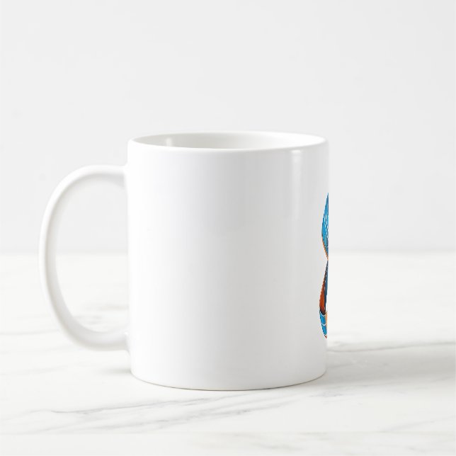 Kinetic Möbius Starburst Retro Klassisk Mugg (Vänster)