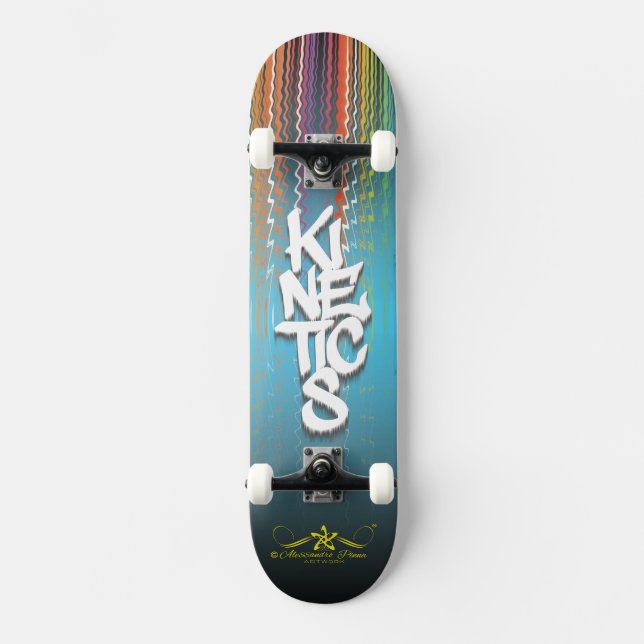 KINETIK 4/10 MINI SKATEBOARD BRÄDA 18,5 CM (Framsida)
