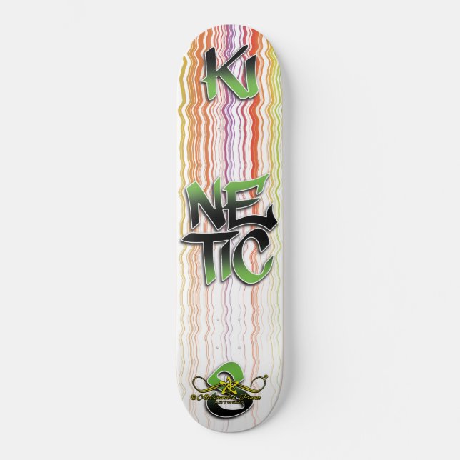 KINETIK 7/10 MINI SKATEBOARD BRÄDA 18,5 CM (Framsida)